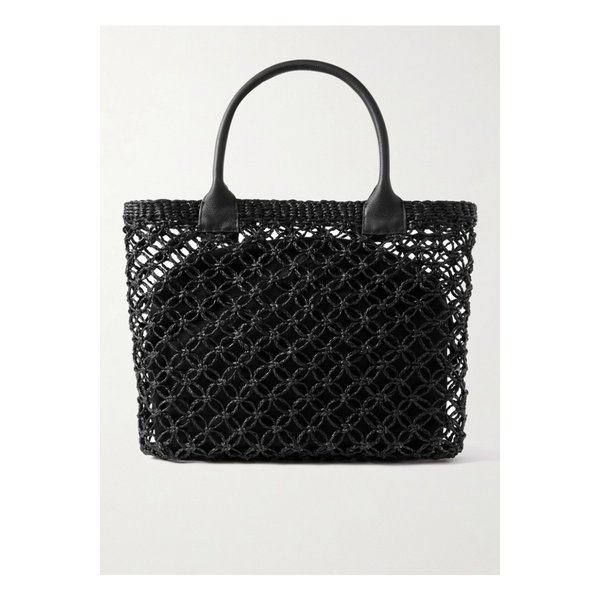 가죽 트리밍 스트로 토트 블랙 46376663162851005