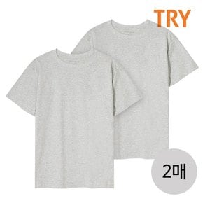 남성 순면100 베이직 라운드넥 면티 티셔츠 2매