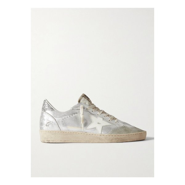 볼스타 글리터 디스트레스드 메탈릭 가죽 스니커즈 1647597332401551