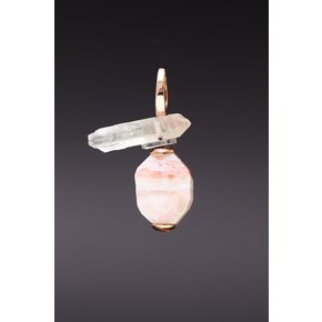 Pink Opal Pendant Set