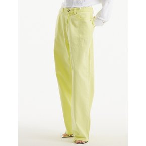 [리퍼브]UP-387 와이드 핏 피그먼트팬츠 라임_WIDE FIT PIGMENT PANTS LIME