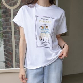 클레언 프린팅 반팔 티셔츠