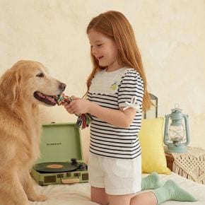 퍼프 스칼럽 자수 반팔 티셔츠 24315 332 59  NY_P389123099