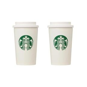 [해외직구] 스타벅스 스테인레스 투고 컵 텀블러 메트 화이트 355ml 2팩 starbucks Stainless TOGO cup tumbler matte white