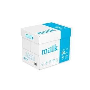 ((miilk)) 밀크 A4 복사용지 A4용지 80g 2500매 1박스 SAMUTT