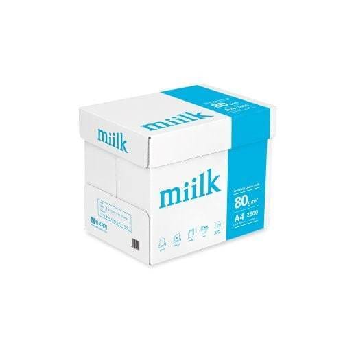 ((miilk)) 밀크 A4 복사용지 A4용지 80g 2500매 1박스 SAMUTT