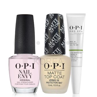 OPI [for Men] 컬러엔비(투명)+매트탑코트+오일 투고 세트