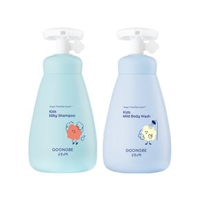 실키 샴푸 300ml + 마일드 바디워시 300ml +[GIFT] 세안밴드컨디셔너30ml,바디로션30ml