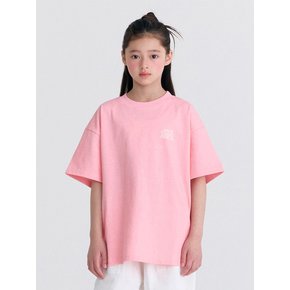 D18 웨이브 피그 반팔티셔츠  (핑크)