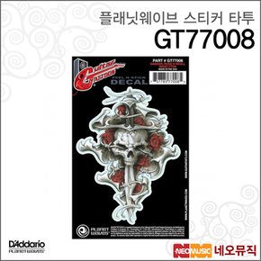 플래닛웨이브 GT77008 스티커 타투/Dagger Rose Skull
