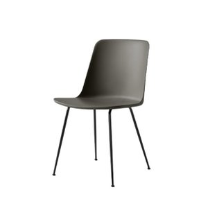 [이노메싸/&TRADITION] Rely Plastic Side Chair HW6, 스톤 그레이 / 블랙 (16060099) 예약주문