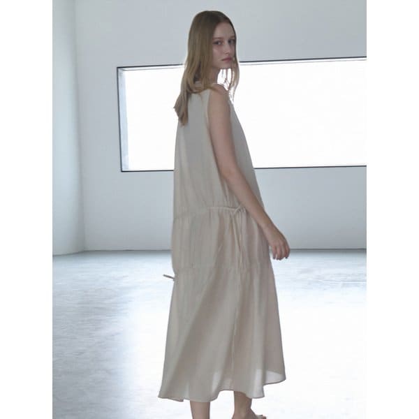 마가렛 셔링 원피스 베이지 amr2333