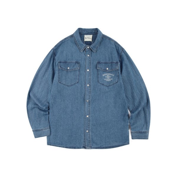 남성 데님셔츠 블루 BNCSH391M