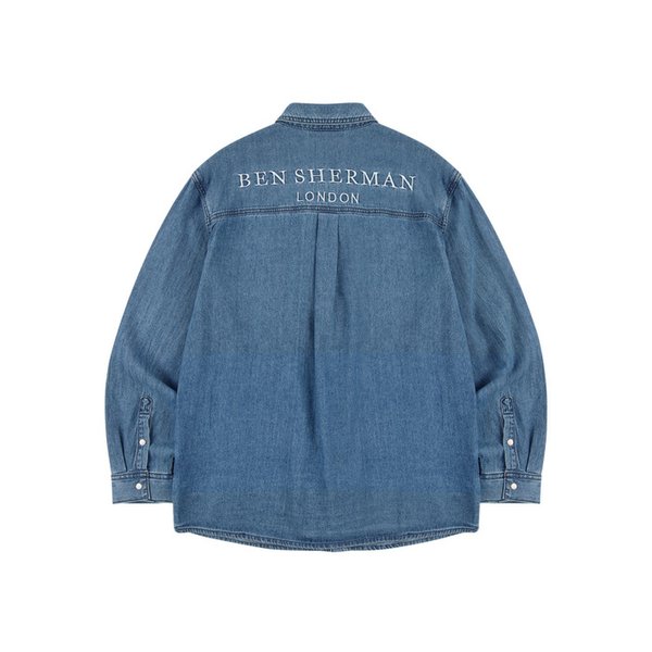 남성 데님셔츠 블루 BNCSH391M