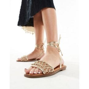 4752184 ALDO Seazen crochet lace up sandals in gold