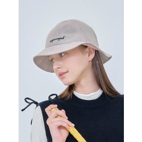 CLASSIC TWILL BUCKET HAT_Beige Twill