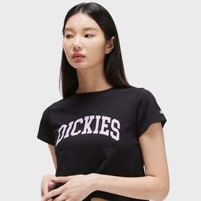 아치 로고 크롭 티셔츠 Black DK23SG006BK0