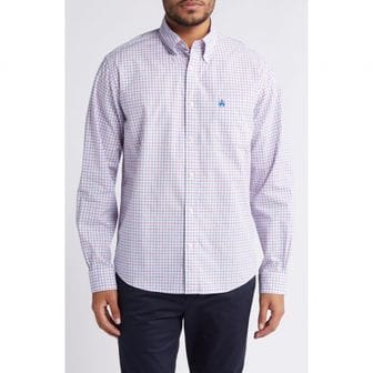 이스퀘어 4886311 Brooks Brothers Check Regular Fit Button-Down Shirt