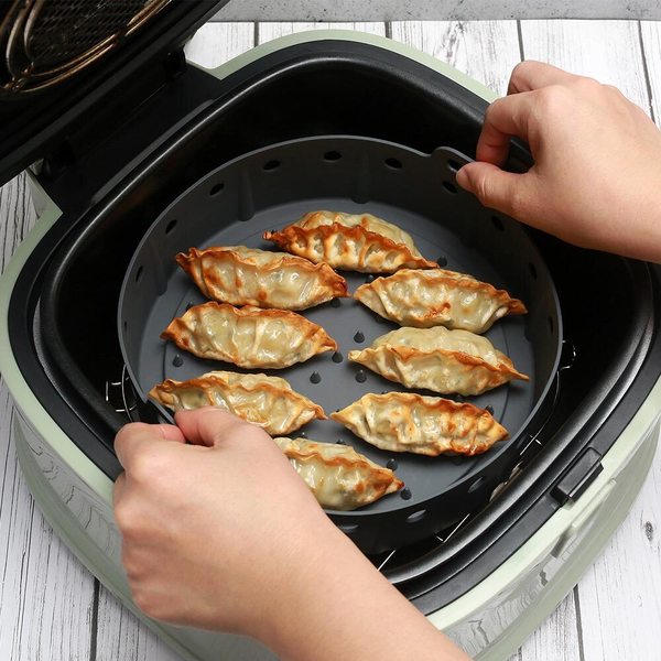 (중형+중형)요리조리팟 실리콘 에어프라이팟 1+1 전자레인지 에어프라이어 용기