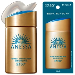 아네사 퍼펙트 UV 스킨 케어 밀크 NA 60mL SPF50+ PA++++ 워터프루프