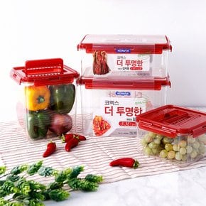 코멕스 더 투명한 김치통 1.8L 외 3종