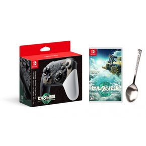 Nintendo Switch Pro + -Switch 컨트롤러 젤다의 전설 티어스 오브 더 킹덤 에디션
