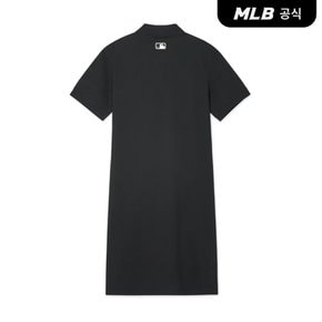 [코리아공식]여성 하트 반팔 피케 원피스 NY (Black)