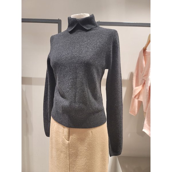 [여주점] 캐시미어 넥 트임 니트(SAKP43461)