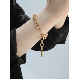 위트홀리데이 gold layer chain bracelet