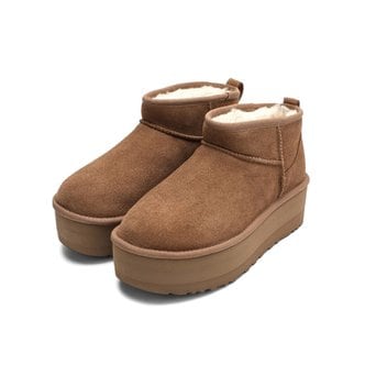 UGG 24FW 어그 여성 클래식 울트라 미니 플랫폼 앵클 부츠 체스트넛 1135092 CHE