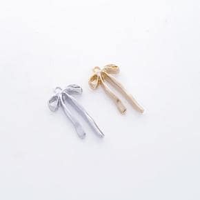 /앤쥬얼리 롱 라인 리본 메탈 금속 펜던트 악세사리 부자재
