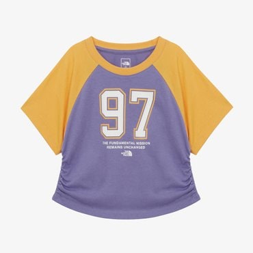 노스페이스 [노스페이스키즈 공식] NT7UR10T 걸즈 앤 그루브 반팔 라운드 티_PURPLE