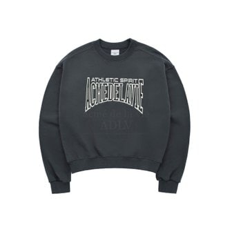 아크메드라비 VARSITY LOGO EMBOSSING  WOMENS SWEATSHIRT CHARCOAL 바시티로고맨투맨W SWVLEW-CHA