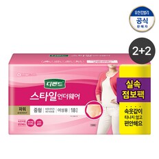 디펜드 스타일 언더웨어 여성 파워 중형 18매x4팩 (2+2)