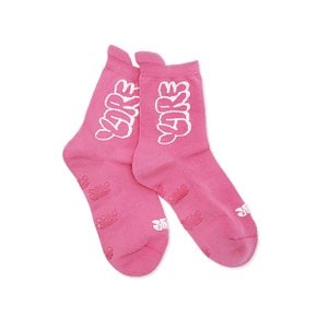 여성필드삭스 로고 핑크 YORF WOMEN FIELD SOCKS LOGO PINK