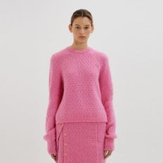 TOKI Cable Knit Pullover - Pink