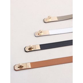 소가죽 금장 버클 클래식 벨트_4color