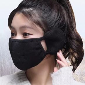 방한안면마스크 심플 겨울 방한 마스크 귀마개 워머 운동 등산 자전거