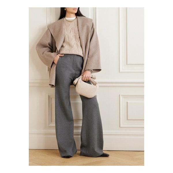 캐시미어 플레어 팬츠 그레이 1647597333105856