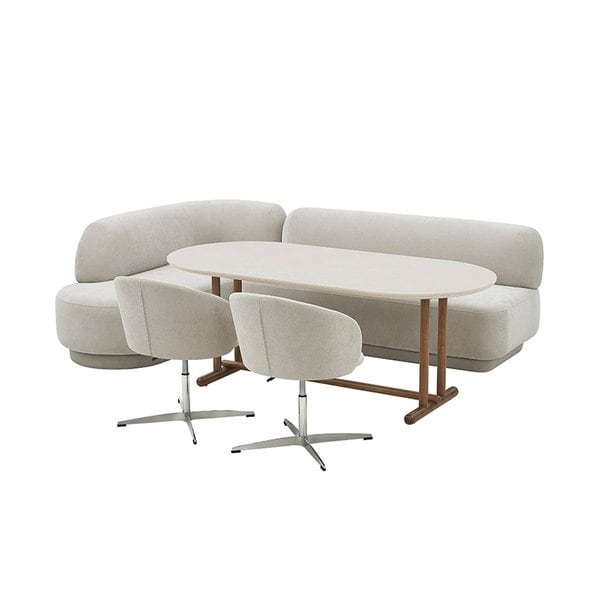 알로 LDK 세라믹테이블 세트 코너/기능형 180cm (좌우 택1)