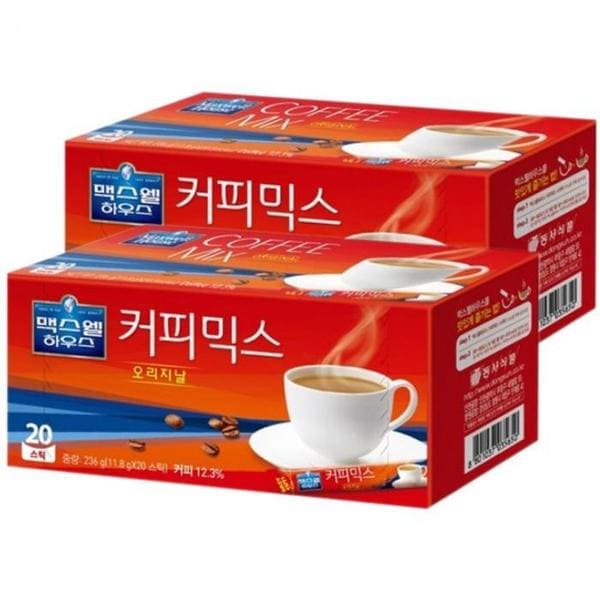 확대된 대표 맥스웰하우스 오리지날 커피믹스 40T (20개입x2개)(1)