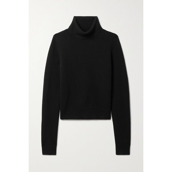 닐리 로탄 홀린 크롭 울 터틀넥 스웨터 블랙 1647597325069272
