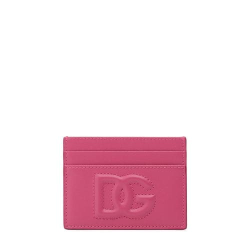 [해외배송] 23 F/W DOLCE & GABBANA 엠보시드 로고 레더 카드 홀더 B0060456864