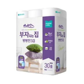 부자되는집 빵빵한 3겹 화장지 30m 30롤