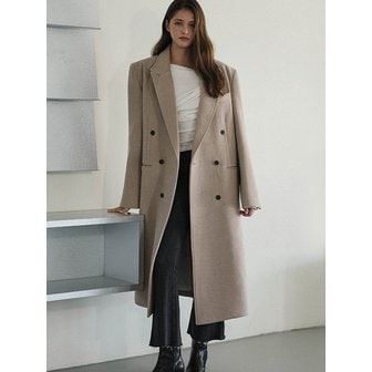 드헤베 Overfit Maxi Coat [Brown]