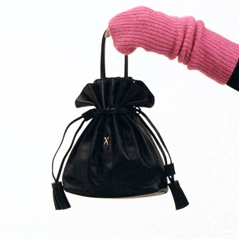 조셉앤스테이시 Lucky Pleats Crossbag Rich Black [정가:299,800원]