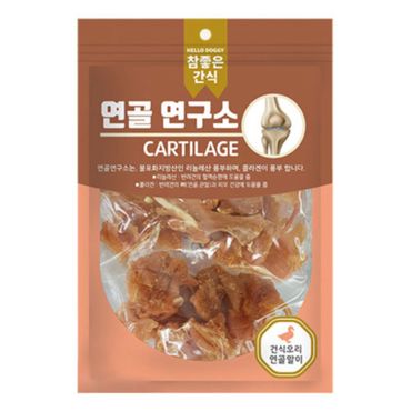  애완용품 참좋은 간식 연골연구소 100g 건식 오리 연골말이