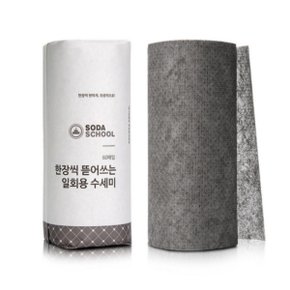 양면사용 뜯어쓰는 일회용 수세미 60매 롤타입 1개 야외 캠핑 한장수세미