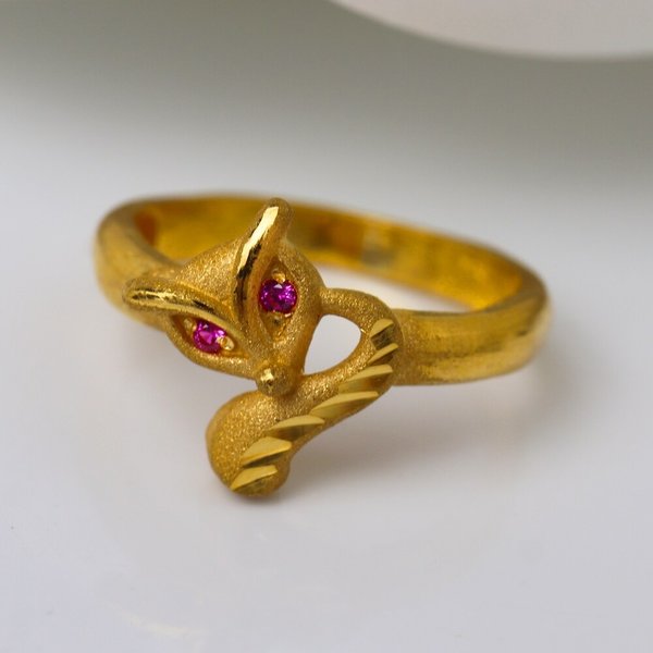 [가앤] 24k순금 여우 반지 3.75g