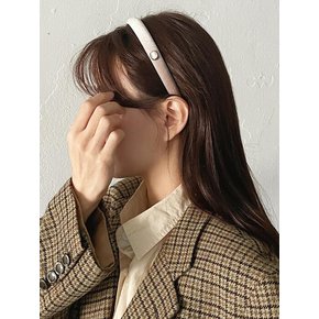 Vintage Mood Cameo Velvet Slim HairBand [Vintage Beige]카메오 벨벳 슬림 헤어밴드 머리띠